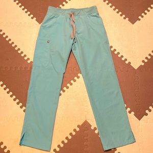 FIGS aqua Sz S Kade Scrub pants